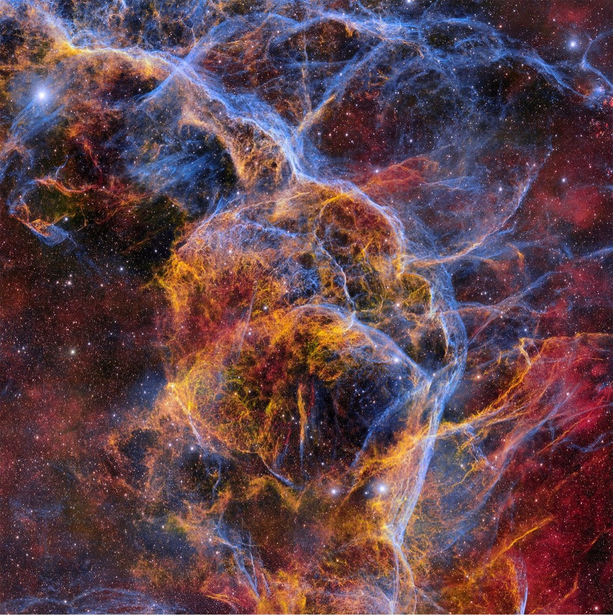 an image of the Vela supernova remnant