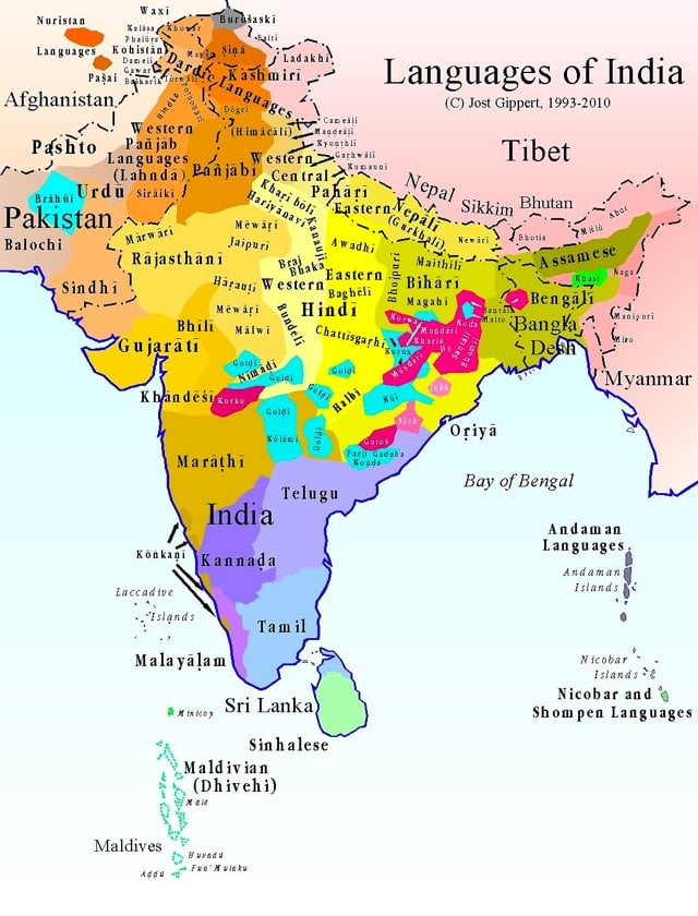 Language Map India